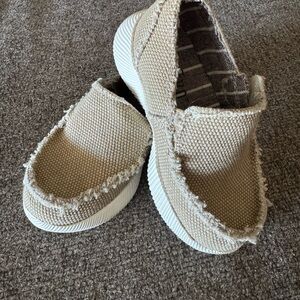 Kids Tan Slip-On Shoes